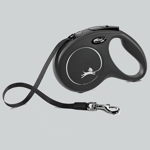 Flexi Leine new classic gurt schwarz