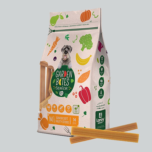 Kauartikel garden bites senior soft fruity sticks