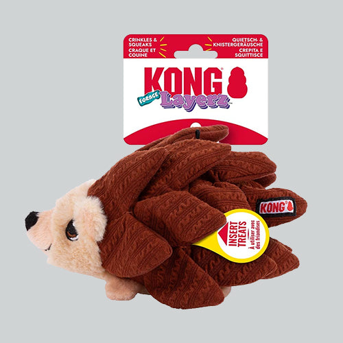 Spielzeug KONG Layerz Forage Hedgehog Braun 20x15x10 cm